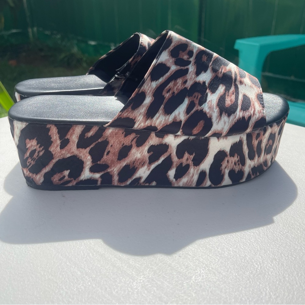 Leopard Platform Sandals